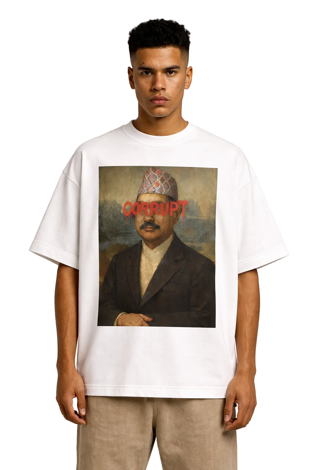 Being Gurkha Sold Soul in Daura Suruwal T-Shirt — Nepalese cultural heritage fashion, Gorkha identity streetwear