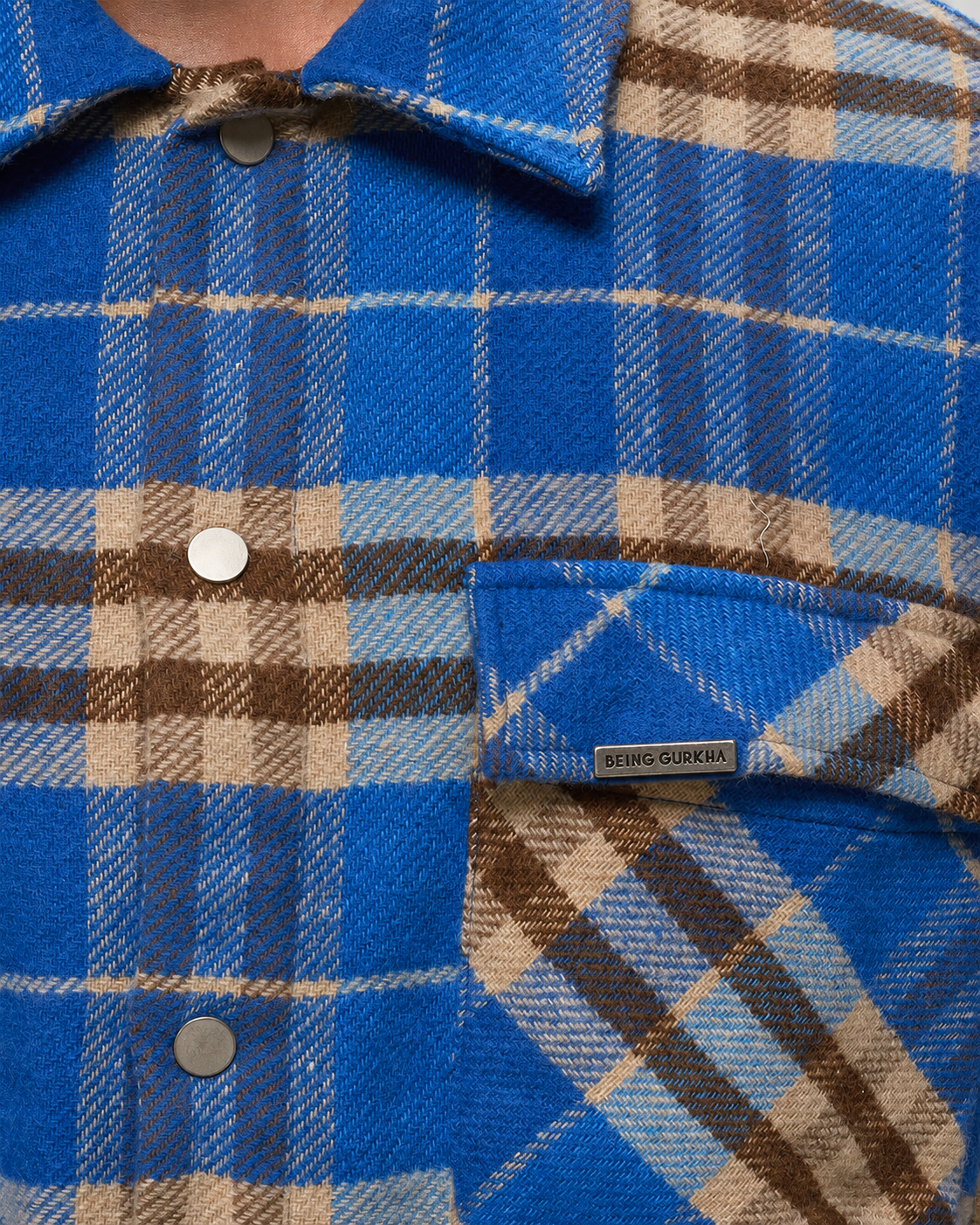 SHERPA PLAID FLANNEL SHIRT