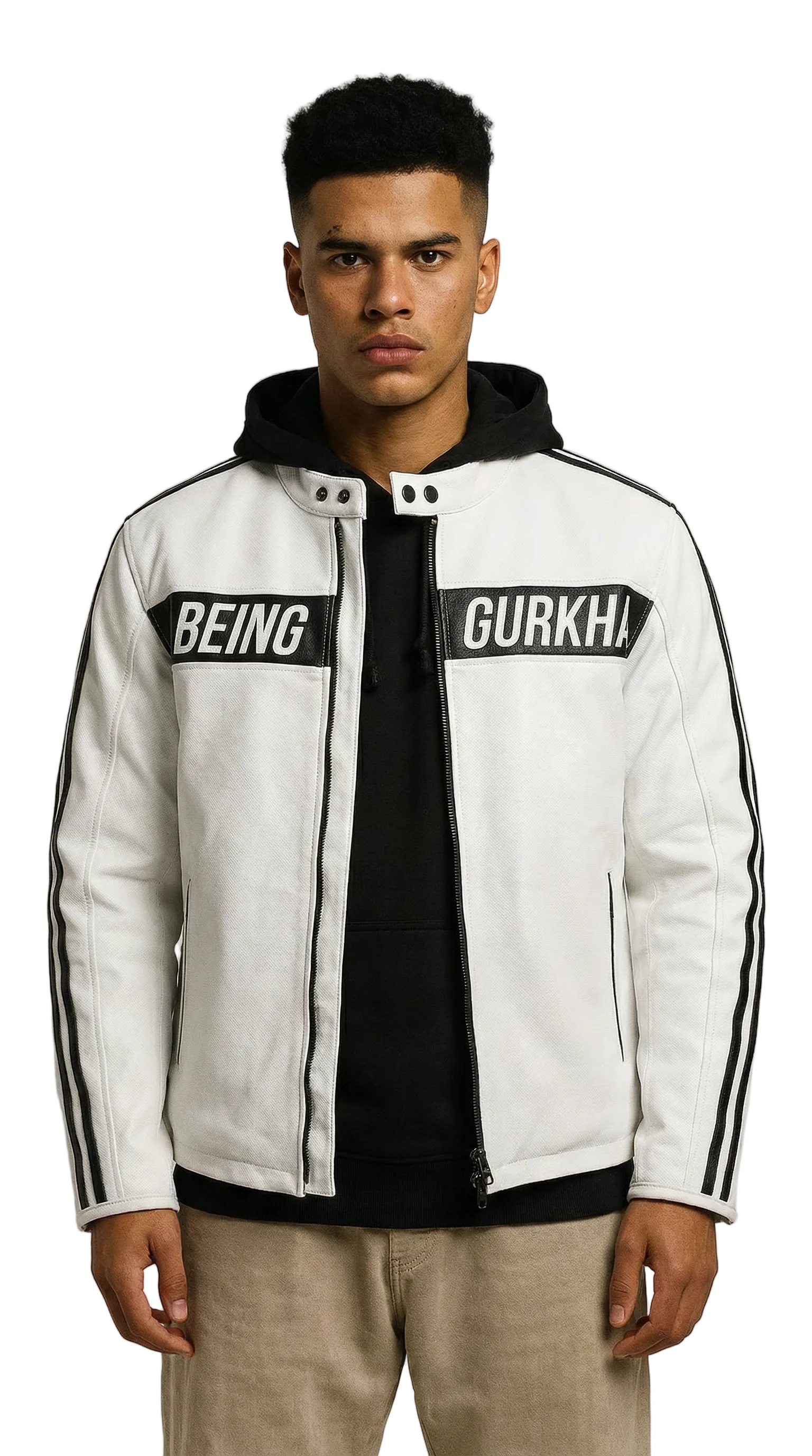 THE 01 RACER LEATHER JACKET