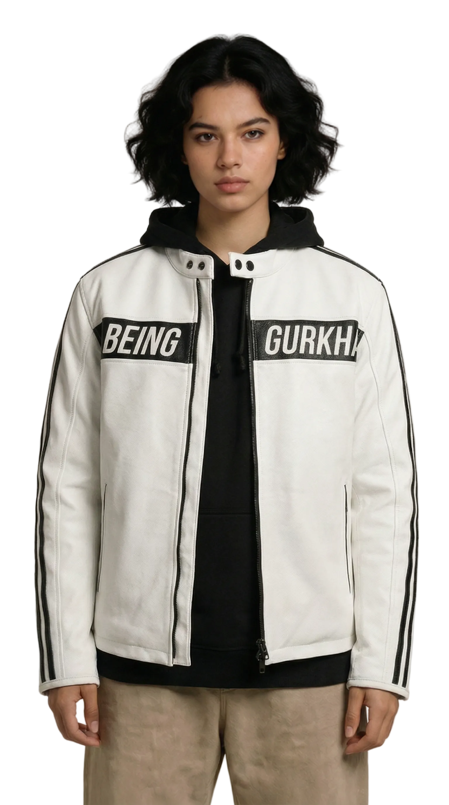 THE 01 RACER LEATHER JACKET
