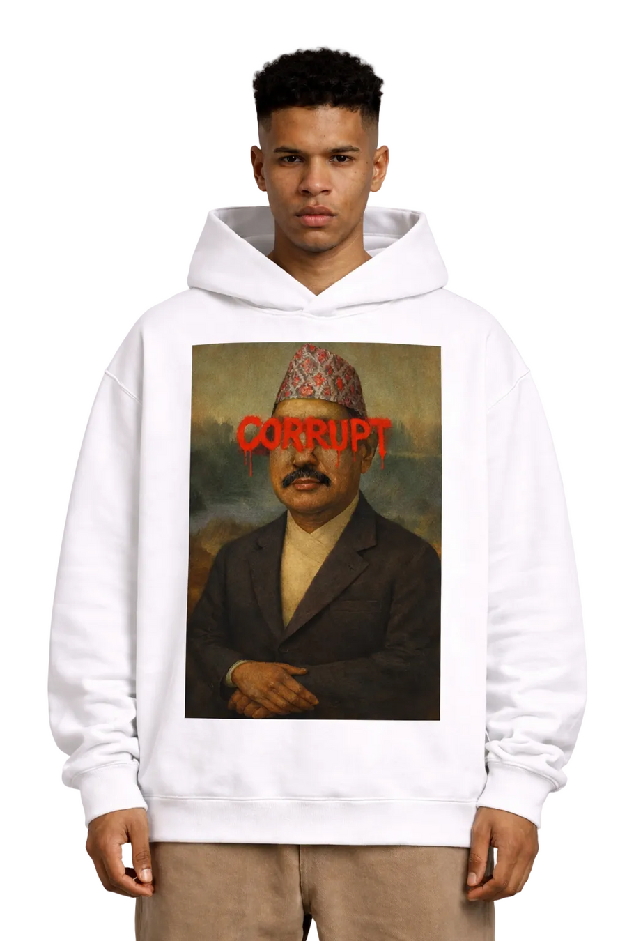 Being Gurkha Sold Soul in Daura Suruwal Hoodie — Nepalese cultural heritage hoodie, Gorkha identity streetwear